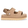 Image de UGG pour femme. 1167399 Sandales en cuir beige Goldenstar Glide (39), Plat, Aucun, Casuel
