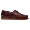 Image de Timberland pour femme. TB0A2Q9XEIW1 Chaussures bateau classiques en cuir marron (39 W), Plat, Lacets, Casuel