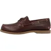 Image de Chaussures bateau classiques Timberland A2Q9X bordeaux pleine fleur marron pour femme, mocassins à lacets 41