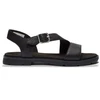 Image de Timberland pour femme. TB0A2R2TW021 Sandales en cuir à bride arrière Calista Bay noir (37 W), Plat, Boucle, Casuel
