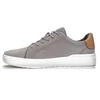 Image de Timberland pour homme. TB0A41F7EM01 Baskets en cuir gris Seneca Bay (45), Plat, Lacets, Casuel