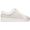 Image de Michael Kors pour femme. 43R4KTFP2B Baskets zippées à logo Keaton, beige (36), Plat, Lacets, Casuel