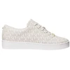 Image de Michael Kors pour femme. 43R4KTFS1B Baskets Keaton avec logo beige (39), Plat, Lacets, Casuel