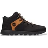 Image de Timberland pour homme. TB0A6DQDEMJ1 Baskets montantes Mid Lace Up noir (42), Plat, Nubuck, Lacets, Casuel