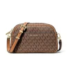 Image de Michael Kors pour femme. 32F5GJ6C5B Sac à bandoulière Jet Set avec logo marron (OSFA), Casuel, Cuir