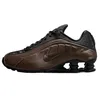 Image de Nike Shox R4 Chaussures (AR3565-007, Off Noir/Ironstone/Dark Smoke Grey), Noir cassé/pierre de fer/gris fumé foncé, 44 EU
