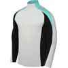 Image de Nike Strike Dri-Fit FN2403-025 Haut de Football pour Homme avec Demi Fermeture éclair Photon Dust/Black/Dynamic Turq, M