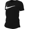 Image de Nike One Swoosh Dri-Fit HJ2204-010 Haut de Course à Manches Courtes pour Femme Noir Taille L