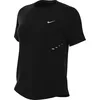 Image de Nike Swift Dri-Fit HM9698-010 Haut de Course à Manches Courtes pour Femme, Noir/argenté réfléchissant, Taille L