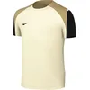 Image de Nike Dri-Fit Strike FN8407-110 - Haut de Football à Manches Courtes pour Enfants Plus âgés - Ivoire pâle/Noir - en Jersey doré et Noir - Taille M