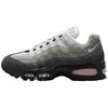 Image de NIKE Femme W AIR Max 95 OG Sneaker, Black Pink Foam White Reflect Silver, 40.5 EU