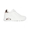 Image de Skechers pour femme. 177520 Uno Wedge Hi Steps Sneakers white (37), Blanc, 3 à 5 cm, Lacets, Casuel