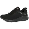 Image de Skechers Femme Bobs Squad Chaos Current Muse Slip-In ENTRAINEUSE, Black Textile, 41 EU
