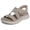 Image de Skechers Femme Go Walk Flex Sandal Glimmer Up Slip-in ENTRAINEUSE, Taupe, 40 EU