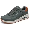 Image de Skechers Uno Suited on AirSneaker pour Homme, Daim châtain Durabuck Dusty Olive, 42 EU