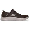 Image de Skechers pour homme. 216326 Baskets Slip-Ins : GO WALK Flex - Smooth Motion marron (41), Tissu, Plat, Aucun, Casuel