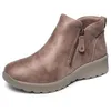 Image de Skechers Lovely Vibe Fall in BloomAnkle Boot pour femme, Microcuir champignon, 36 EU