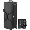 Image de VEVOR Valise à roulettes pour équipement de Studio, 100x38x32 cm, Sac Transport pour Appareil Photo, avec roulettes, Sangles, Compartiment rembourré, poignée, pour Pied éclairage, trépied, télescope