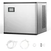 Image de VEVOR Machine à Glaçons Capacité 136 kg/24 h, Appareil de Préparation de Glaçons avec Fonction Autonettoyage, en Acier Inoxydable, avec Panneau de Commande Intelligent, pour Cuisine Bar Bureau Maison