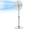 Image de VEVOR Ventilateur sur Pied 55 W Ventilateur Oscillant 40 cm pour Garage Atelier Domestique, 3 Vitesses Ajustables Hauteur Réglable 88,5-123 cm, Oscillation Horizontale 75°, Métal, avec Poignée, Argent
