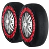 Image de VEVOR Chaussettes à Neige pour Pneus Épaisses 2PCs Taille M, Chaînes à Neige Textiles en Fibre de Polyester avec Sangles Élastiques, Dispositifs Textiles de Traction pour Voiture, SUV, Pick-up