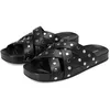 Image de Michael Kors Irene Sandales plates pour femme Noir 38 EU, Noir, 38 EU