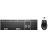 Image de HP 725 - Ensemble clavier et souris - multi-appareils, rechargeable, alimenté par SuperCapacitor - full size - sans fil - Bluetooth, 2.4 GHz - Français - noir tombée de nuit - Smart Buy en occasion ou reconditionné