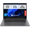 Image de Lenovo - Ordinateur portable 17,3 pouces V17 Gen 4, ordinateur portable professionnel avec Windows 11 Pro, processeur Intel Core i5-13420H, RAM : 16 Go DDR4, 512 Go SSD NVMe - Ordinateur portable