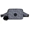 Image de Kipling Abanu Multi Petit Sac à Bandoulière Convertible en Sac de Taille, Holiday Waves (Bleu)