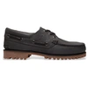 Image de Timberland pour homme. TB0A2PDQEJV1 Chaussures bateau en cuir à 3 ?illets noir (44 W), Plat, Lacets, Casuel, Gris