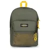 Image de Eastpak Pinnacle Sac à dos 38L (42 x 32 x 25,5 cm), grand sac école et voyage, sac à dos multi-compartiments résistant avec organiseur et bretelles rembourrées - KONTRAST KHAKI YELLOW