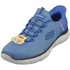 Image de Skechers Summits High Range Slip-on Baskets à Enfiler Bleu BLBK, Bleu Blue Black., 41 EU