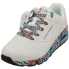 Image de Skechers Street UNO Ravaged Love Women's Sneaker, 7 B(M) US, White-Multi