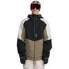 Image de Volcom Brighton Veste de snowboard standard pour homme   Tissu extensible, fermeture éclair, coutures entièrement soudées, militaire
