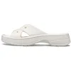 Image de Crocs Femme Classic Womens Cross Strap Sandales, Chalk, 38/39 EU