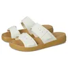 Image de Crocs Sandales basses Brooklyn Buckle pour femme, Craie/marron clair, 33-34 EU