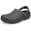 Image de Crocs Sabots Classiques en Toile Unisexes pour Adultes pour Homme et Femme, Sable Noir, 7 Women/5 Men