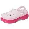 Image de Crocs Sabots Classiques superposés Unisexes à Plateforme pour Adulte, Violet, 8 Women/6 Men