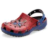 Image de Crocs Sabots de super-héros Marvel unisexes pour adultes, Spiderman, Black Panther et Captain America, Spider-Man Web, 13 Women/11 Men