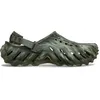 Image de Crocs Echo Marbled Sabots unisexes pour adulte, Olive poudrée/multicolore, 8 Women/6 Men