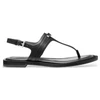 Image de Michael Kors pour femme. 40S5MAFS4L Sandales en cuir Mandy noir (38), Plat, Boucle, Casuel