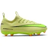 Image de Nike Jr Zoom Vapor 16 Academy FG/MG Chaussure de Football, Limelight Volt Hyper Crimson, 38 EU