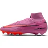 Image de Nike Homme Mercurial Superfly 10 Elite AG-Pro High-Top-fußballschuh Chaussure de Football, Magic Flamingo Total Crimson Noir, 42.5 EU