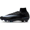Image de Nike Homme Mercurial Superfly 10 Elite High-Top-fußballschuh für Normalen Rasen Chaussure de Football, Black Ice Blue, 45 EU