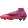 Image de Nike Mercurial Superfly 10 Elite Chaussures de Football Montantes pour Homme, Magic Flamingo Black Total Crimson, 41 EU