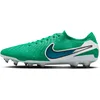 Image de Nike Tiempo Legend 10 Elite Chaussures de Football Basses pour Gazon Normal, Vert Obsidienne foncée, 42.5 EU