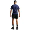 Image de Nike W NSW Rib Tght SS Tee T-Shirt, Bleu Marine/argenté réfléchissant, XL Hommes