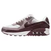 Image de Nike Air Max 90 Chaussures Femme (Tattoo/Light Violet Ore/White/Burgundy Crush), Tatouage/Minerai Violet Clair/Blanc/Bourgogne Crush, 11