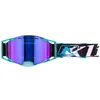 Image de KLIM Rage Goggle Masque d'hiver anti-buée pour ski et motoneige (bleu phase, miroir violet)