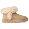 Image de UGG pour femme. 1173832 Classic Ultra Mini Chalet Leather Ankle Boots Beige (37), Cuir, Plat, Aucun, Casuel, Homewear